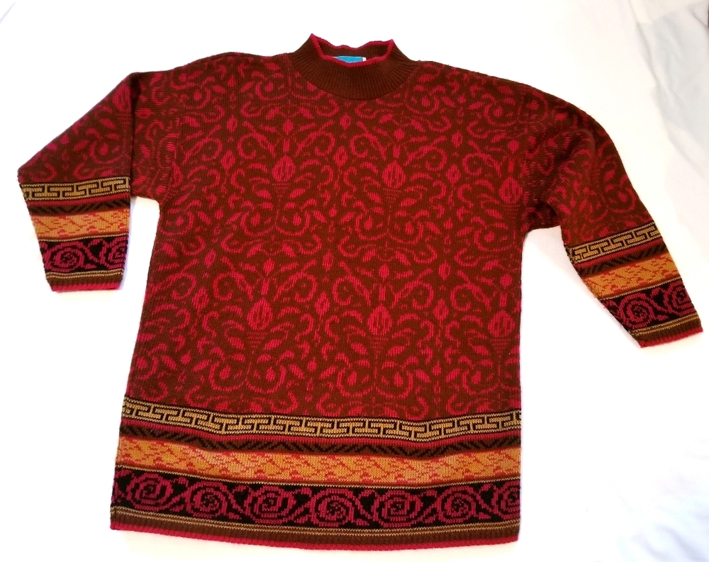 Sweetbriar print sweater size M